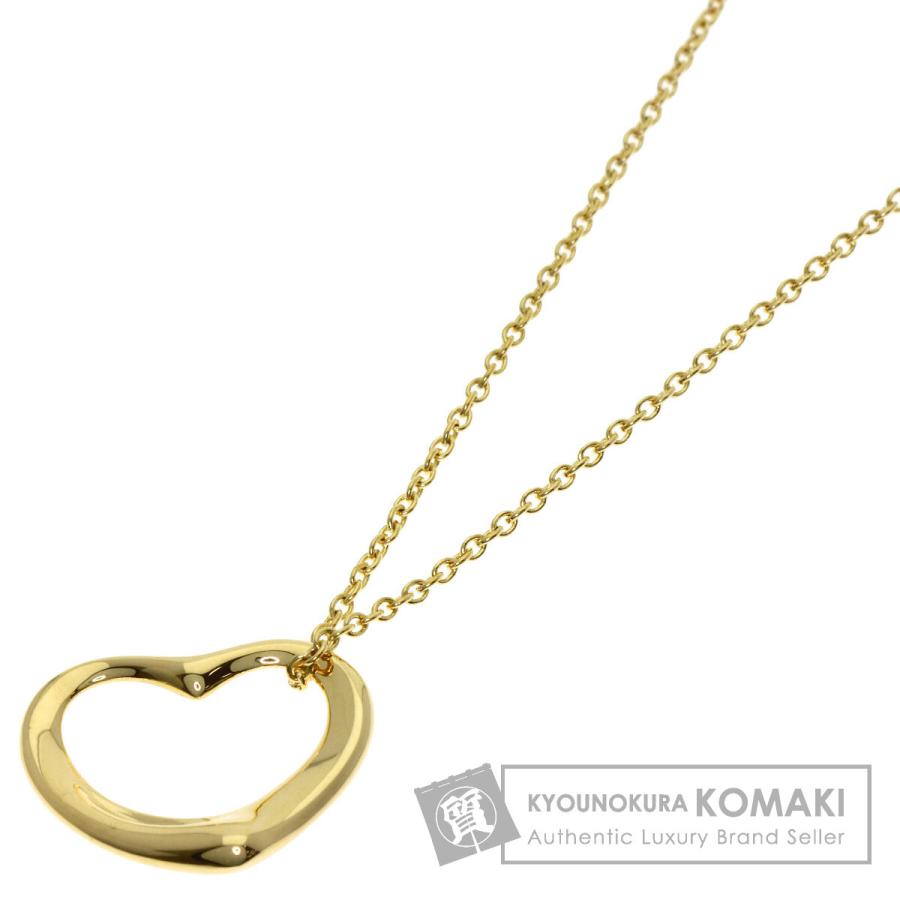 TIFFANY&Co.（ティファニー） オープンハート ネックレス K18イエロー 