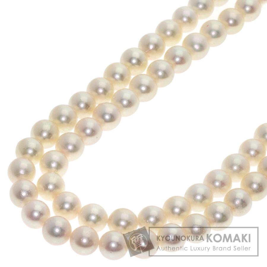TASAKI タサキ パール 真珠 ルビー 2連 ネックレス K14イエロー 