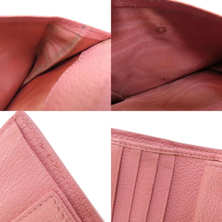 miu miu（ミュウミュウ） リボン 二つ折り財布（小銭入れあり） レザー