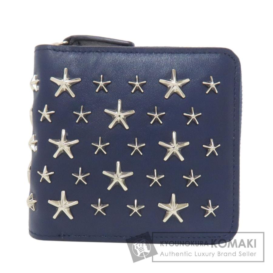 ジミーチュウ 2つ折り財布美品  - スター Jimmy Choo ジミーチュウ スターモチーフ 二つ折り財布（小銭入れあり