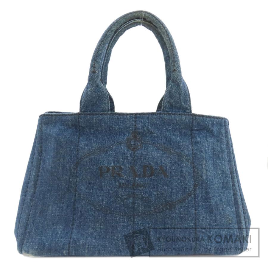 【取引終了】PRADA カナパ デニムブルー PRADA（プラダ） カナパ トートバッグ デニム レディース 中古