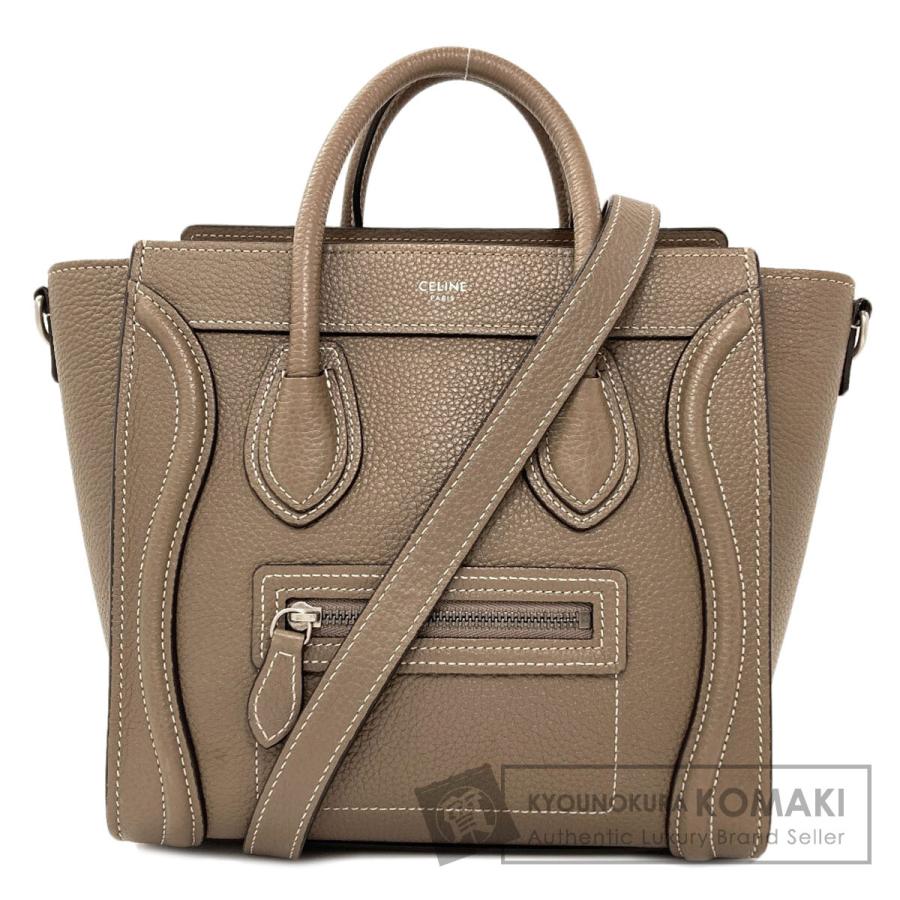 CELINE（セリーヌ） ラゲージナノ 2WAY ハンドバッグ カーフ
