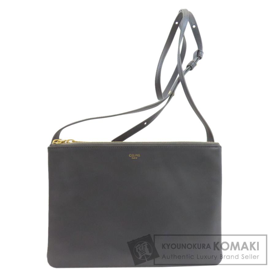 CELINE（セリーヌ） トリオ ショルダーバッグ レザー レディース 中古