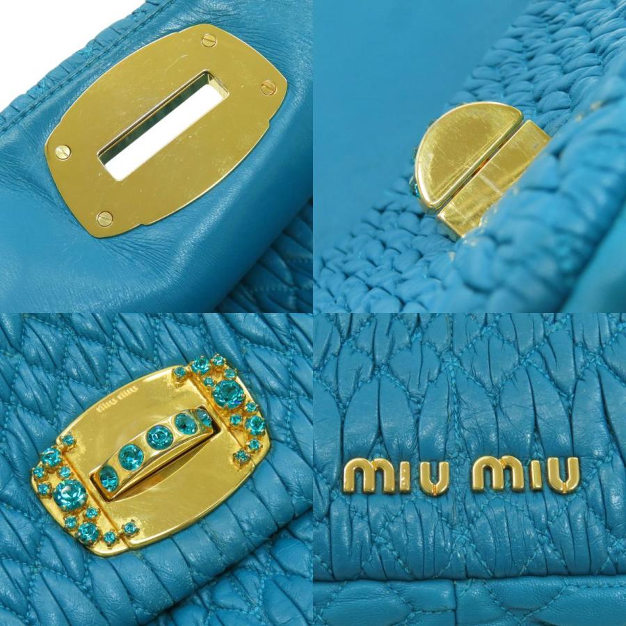 MIUMIU ミュウミュウ ワンショルダー マテラッセ ショルダーバッグ カーフ レディース [中古] miu miu（ミュウミュウ） ワンショルダー マテラッセ ショルダーバッグ