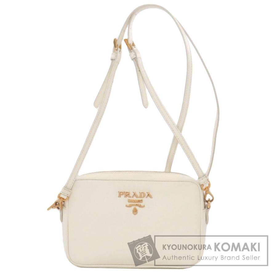 プラダ ロゴプレート ショルダーバッグ レディース 【中古】 PRADA（プラダ） ロゴプレート ショルダーバッグ 斜め掛け ショルダー