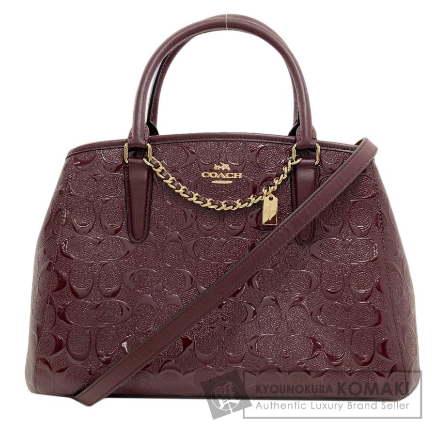 COACH（コーチ） F55451 デボスド シグネチャー 2WAY ハンドバッグ