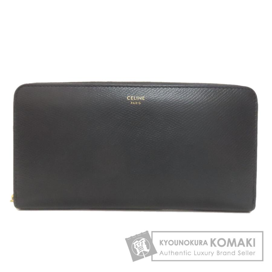 CELINE セリーヌ ラウンドファスナー 長財布（小銭入れあり） レザー レディース [中古] CELINE（セリーヌ） ラウンドファスナー 長財布（小銭入れあり