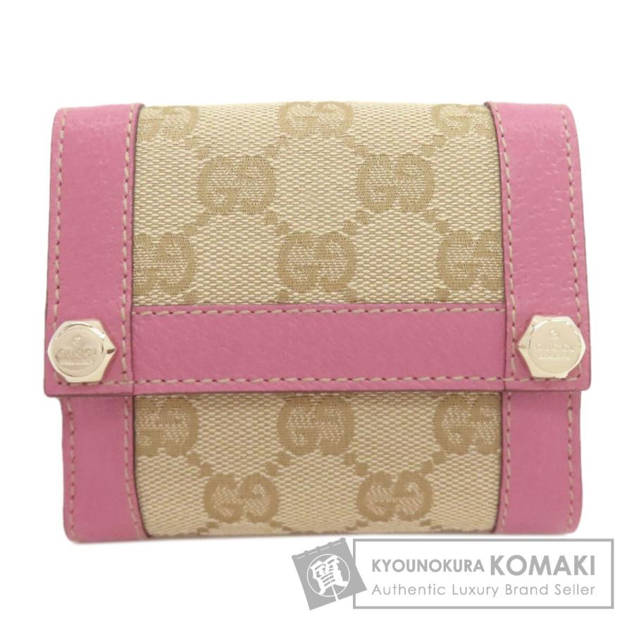 GUCCI（グッチ） 154119 GG 二つ折り財布（小銭入れあり） キャンバス