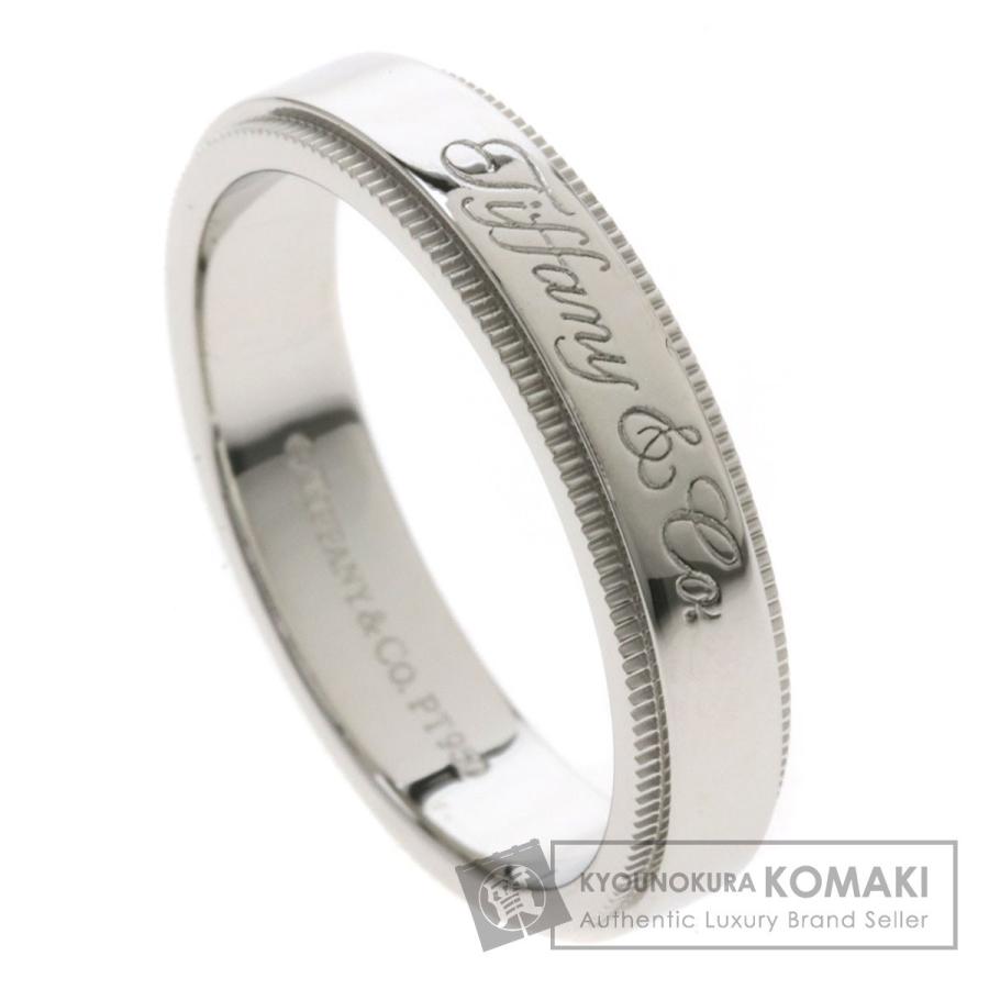 ティファニー ノーツミルグレインTiffany プラチナリング TIFFANY&Co