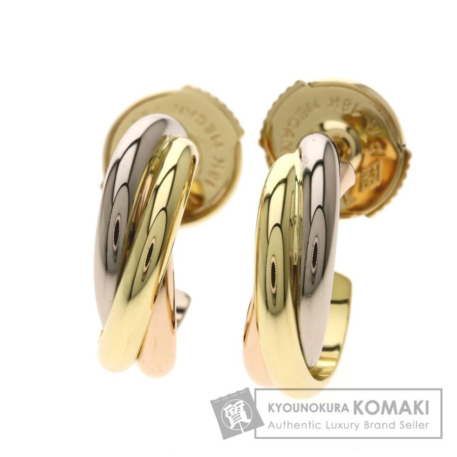 CARTIER カルティエ トリニティピアス ピアスK18イエローゴールド レディース 中古