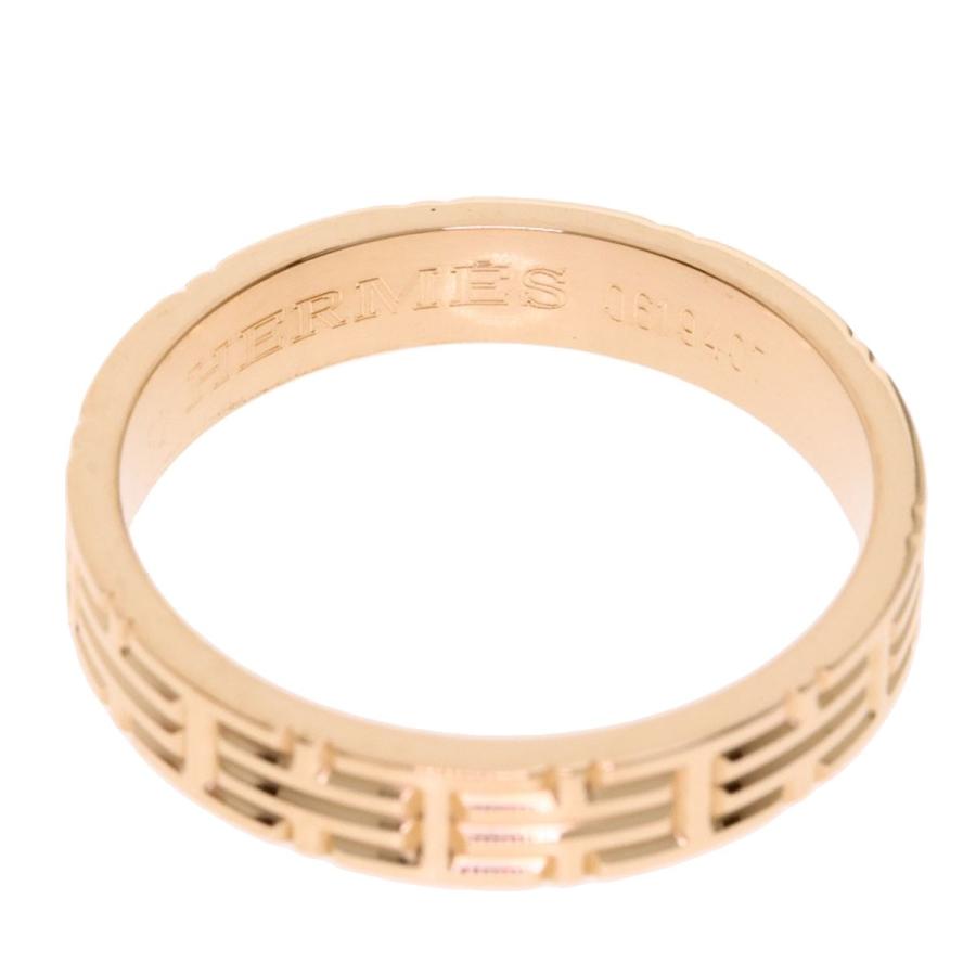 HERMES エルメス キリムリング #52 リング 指輪 K18 ピンクゴールド  