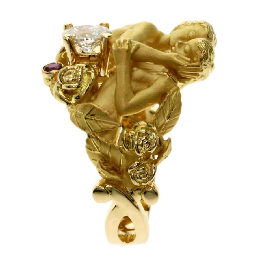 ⭐大幅大幅お値下げ中⭐カレライカレラ アダムとイブ ルビーダイヤリング K18 ⭐大幅大幅お値下げ中⭐カレライカレラ アダムとイブ ルビーダイヤ