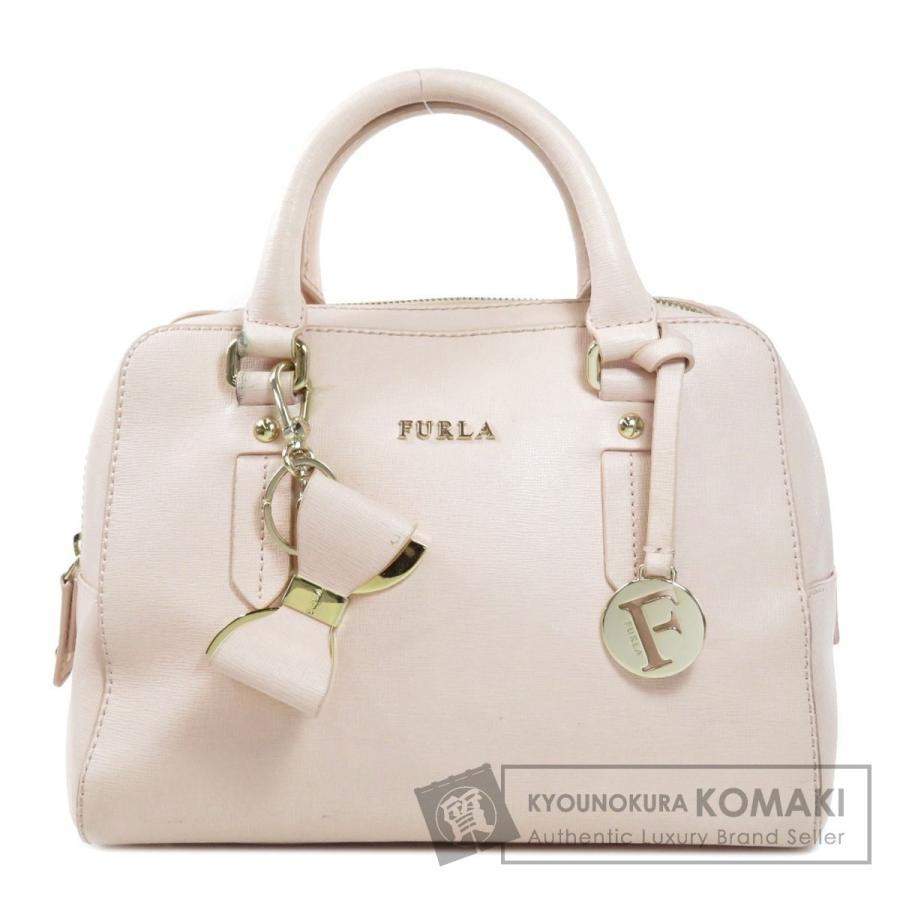 Furla フルラ 2WAY チャーム付き ハンドバッグレザー レディース 中古 