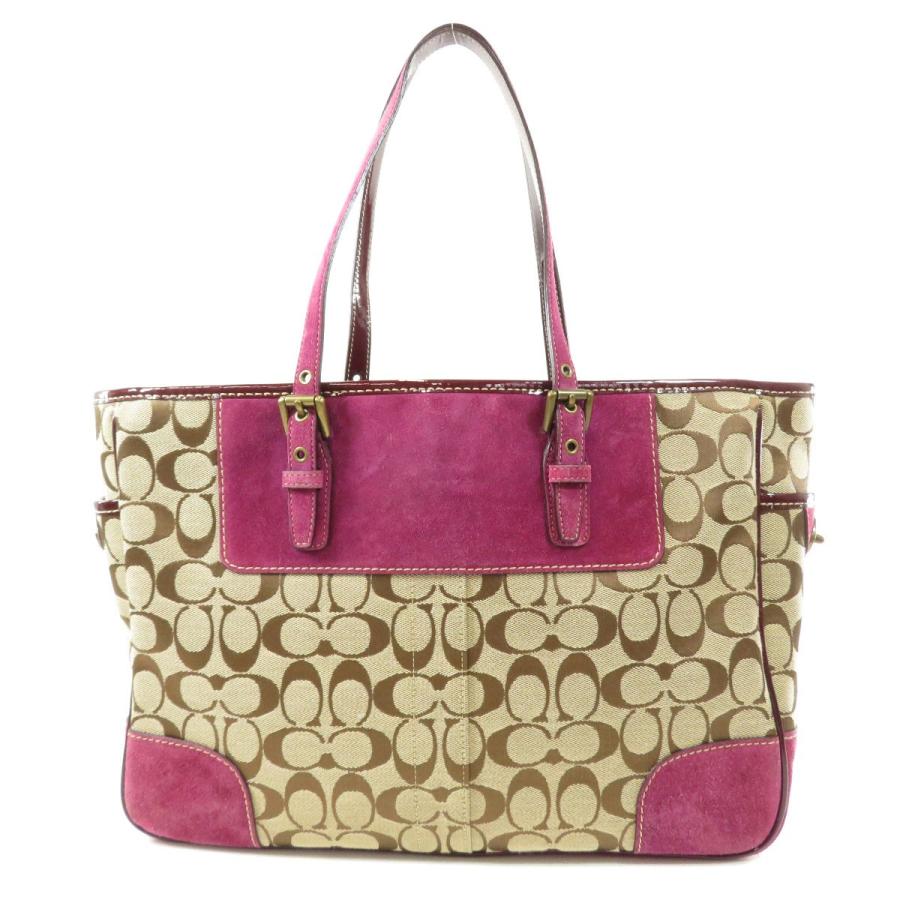 COACH コーチ 1442 シグネチャー トートバッグキャンバス
