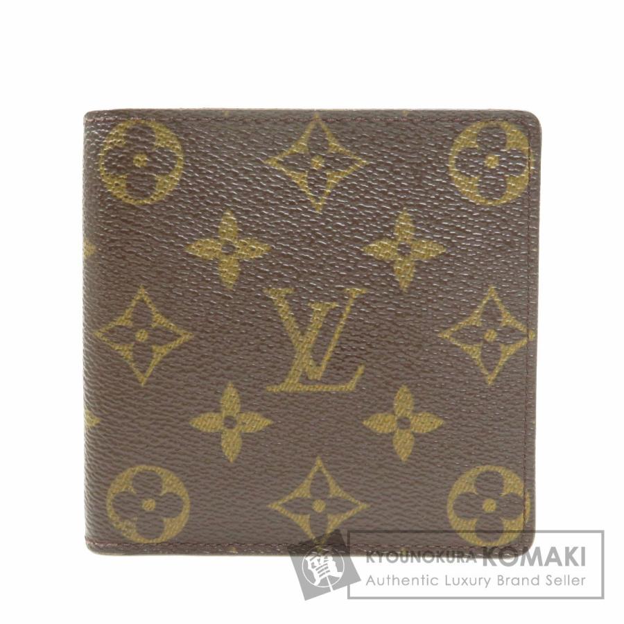 品質一番の 中古 メンズ 二つ折り財布 小銭入れあり モノグラムキャンバス ポルトフォイユ マルコ M ルイヴィトン Vuitton Louis ルイヴィトン Vuitton Louis 財布 Hermandad Estrella Org