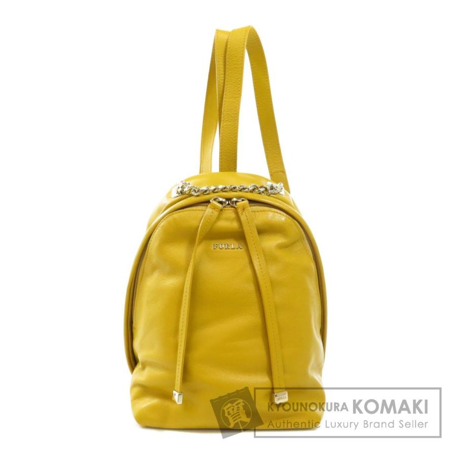 FURLA Furla フルラ ロゴデザイン リュック・デイパックレザー  