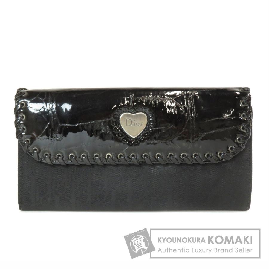 CHRISTIAN DIOR クリスチャンディオール ロゴモチーフ 長財布 小銭入れ  