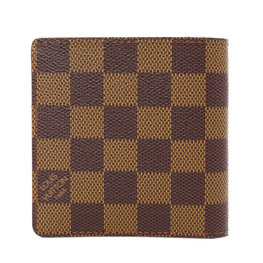 安価 Louis 中古 メンズ 二つ折り財布 小銭入れなし ダミエキャンバス 札入れ ルイヴィトン Vuitton Louis ルイヴィトン Vuitton 財布