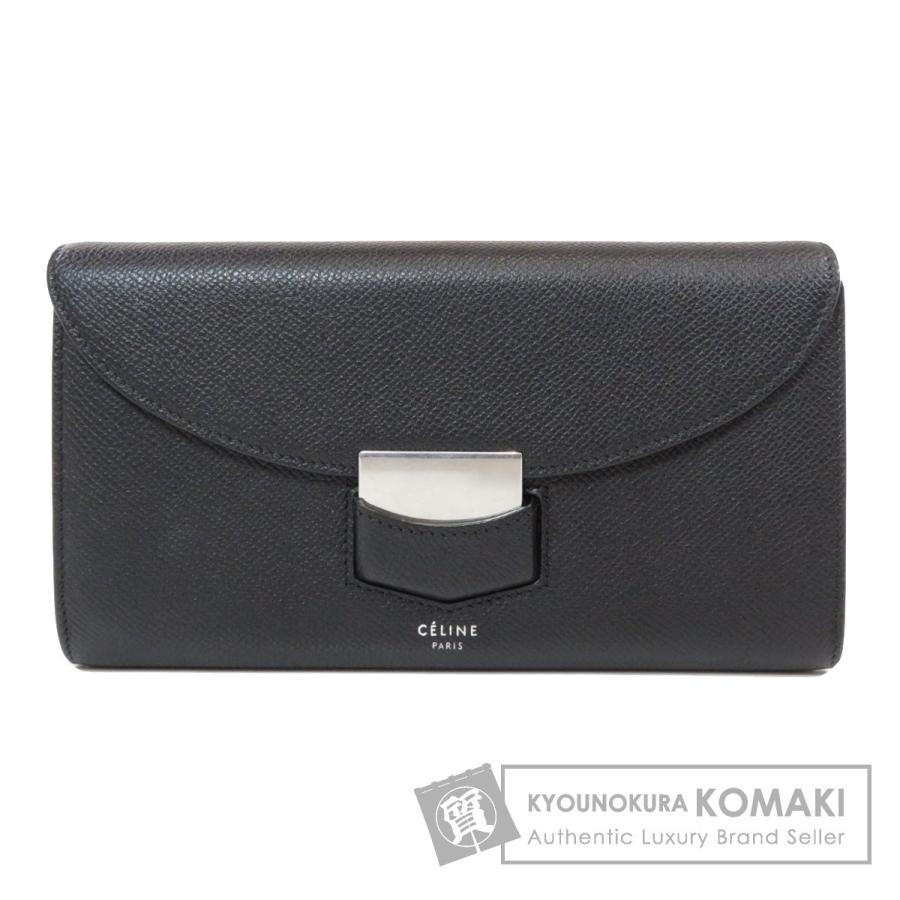 CELINE セリーヌ ロゴタイプ トロッター 長財布（小銭入れあり 