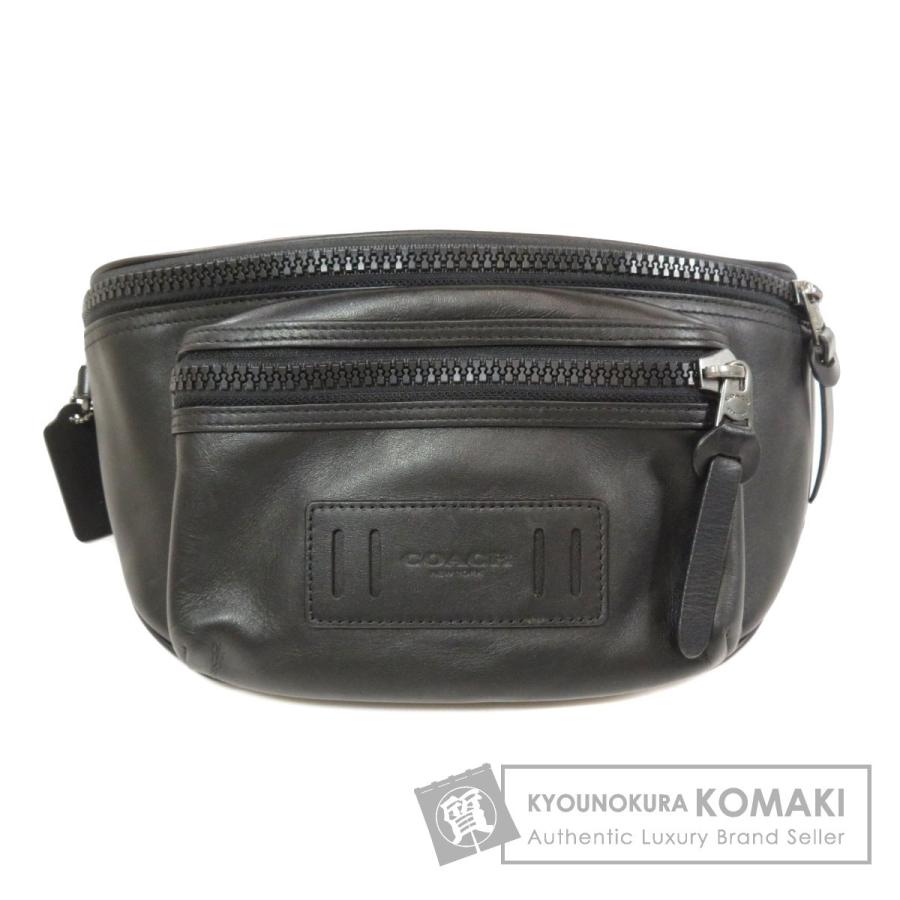新しく着き ロゴ型押し コーチ Coach コーチ Coach ヒップバッグ ウエストバッグカーフ 中古 メンズ バッグ