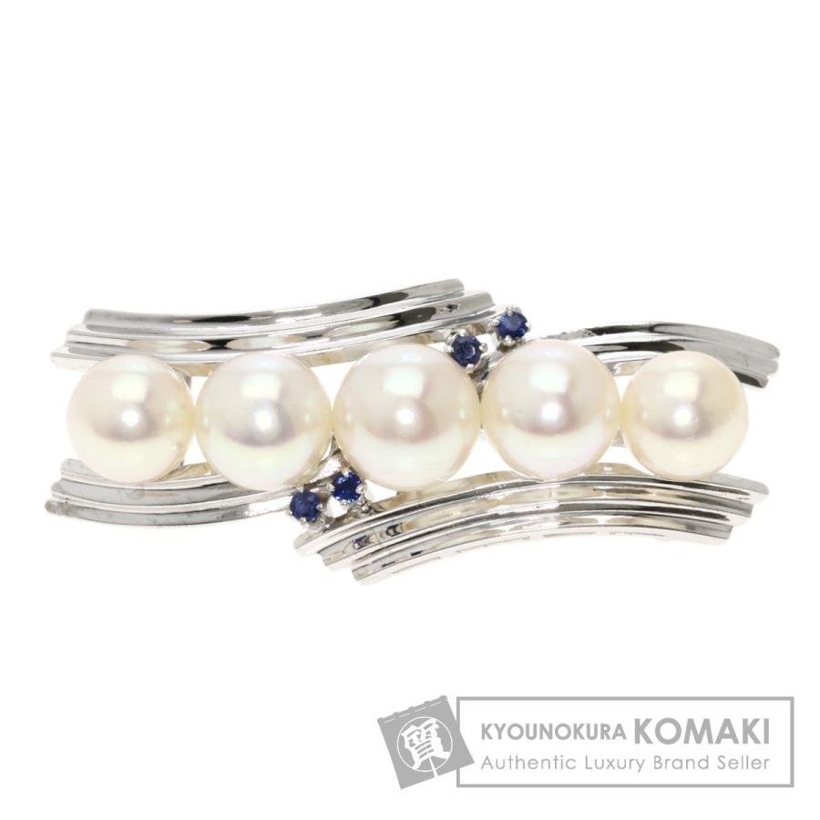 TASAKI タサキ パール 真珠 ダイヤモンド 帯留め K14ホワイトゴールド 