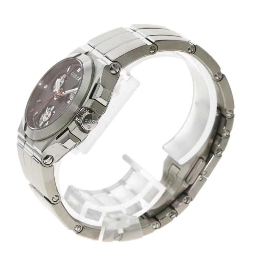 GUCCI グッチ YA124.4 チタン クロノグラフ 腕時計 メンズ 中古
