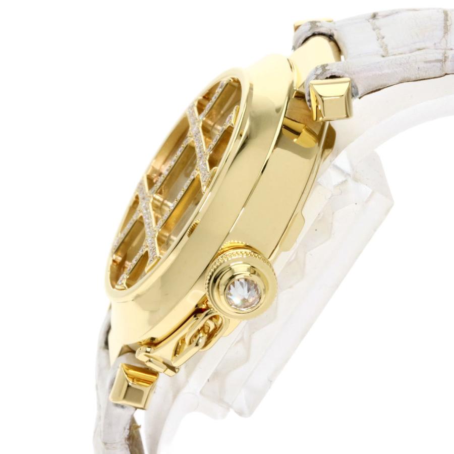 Cartier カルティエ Wj パシャ 32mm グリッド ダイヤモンド 腕時計 K18イエローゴールド 革 レディース 中古 ブランド京の蔵小牧 通販 Yahoo ショッピング