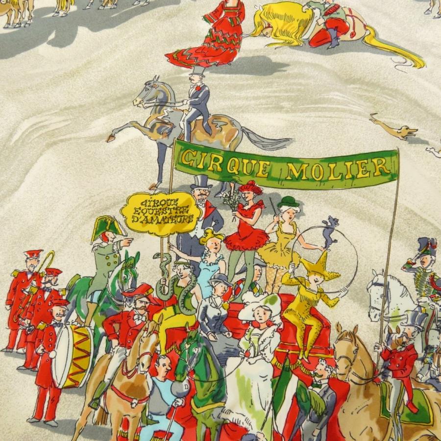 HERMES エルメス カレ 90 CIRQUE MOLIER モリエサーカス HERMES エルメス カレ 90 CIRQUE MOLIER モリエサーカス