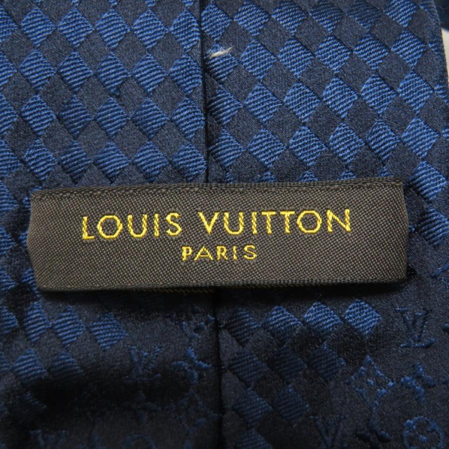 美品 ルイヴィトン ネクタイ クラヴァットミックスモノグラム マイクロダミエ LOUIS VUITTON ルイヴィトン M73593 クラヴァット ミックス