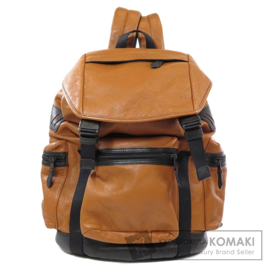 COACH コーチ リュック ロゴタイプ デイパック レザー 無地 通勤通学
