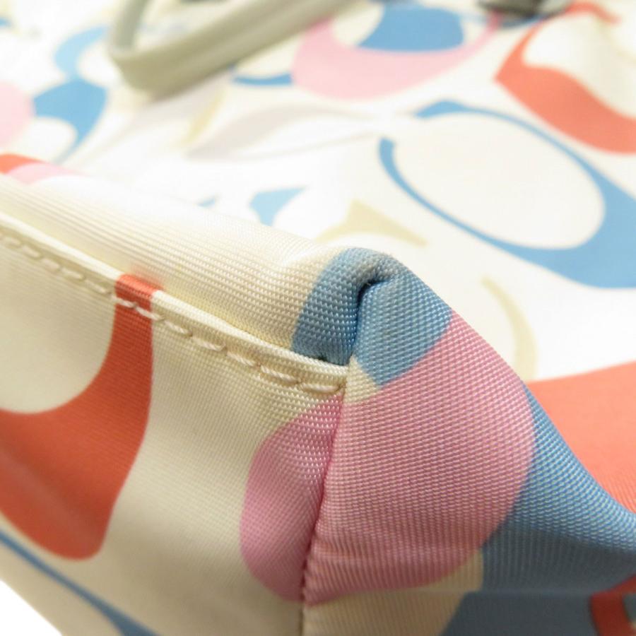 COACH コーチ F16275 パステルマルチ シグネチャー トートバッグ  