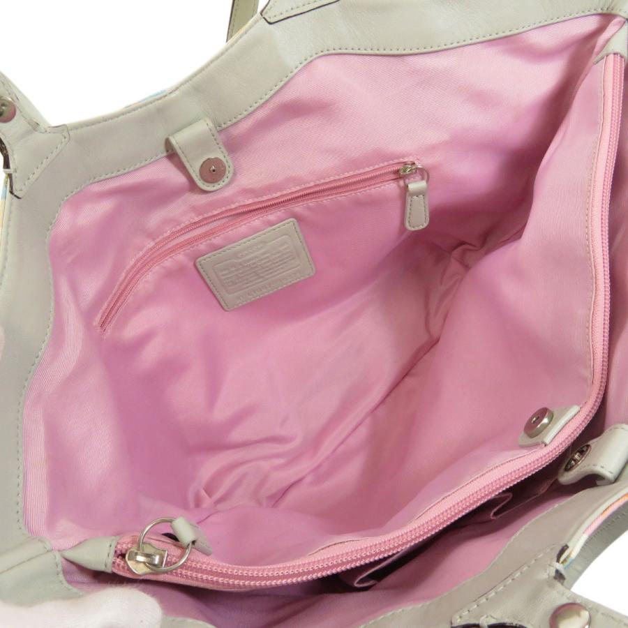 COACH コーチ F16275 パステルマルチ シグネチャー トートバッグ  