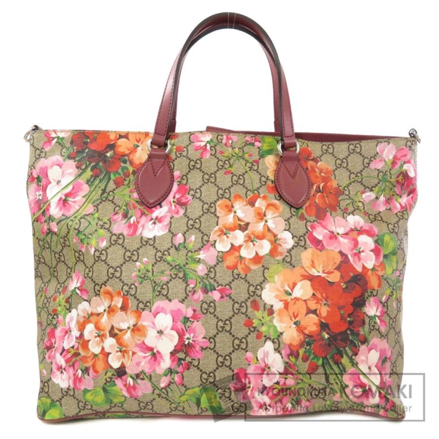 GUCCI グッチ 453705 GGスプリーム ブルームス トートバッグ PVC GUCCI グッチ 453705 GGスプリーム ブルームス トートバッグ PVC