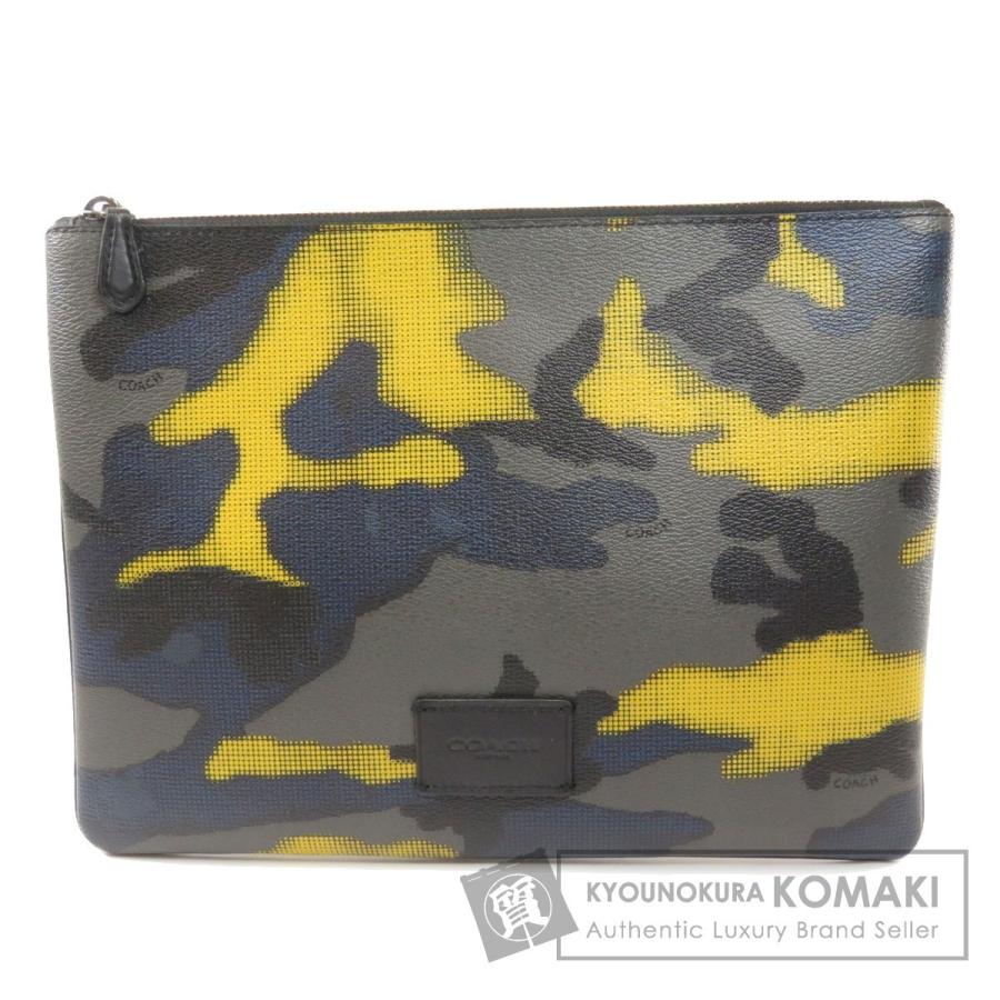 コーチ COACH クラッチバッグ セカンドバッグ ロゴ カモフラ 迷彩柄 