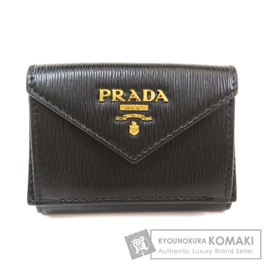 開店祝い プラダ 三つ折り 財布 ミニ財布 レディース メンズ ロゴプレート Prada 激安の Diquinsa Com Mx