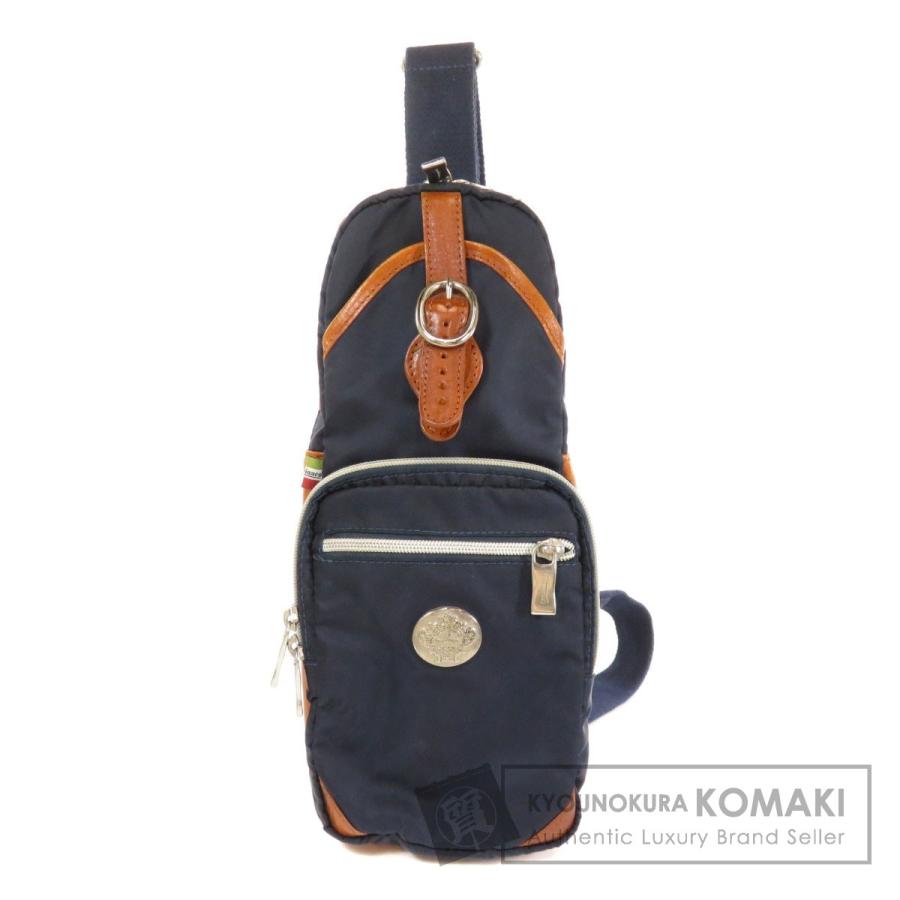 【美品 ロゴ柄】オロビアンコ ボディバック Orobianco OROBIANCO オロビアンコ ロゴ ボディバッグ ナイロン