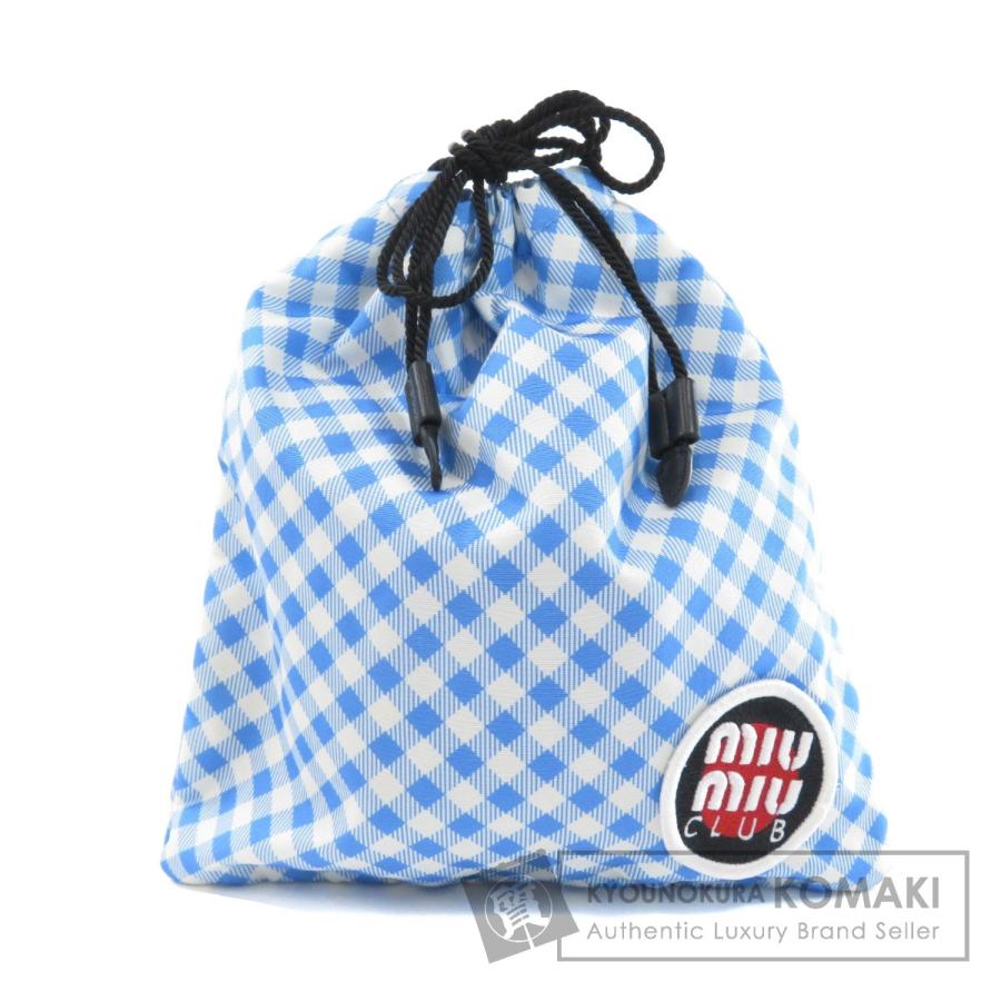 MIUMIU ミュウミュウ 5NG005 チェック柄 巾着 アクセサリーポーチ ナイロン素材 レディース 中古 :26107182:ブランド京の蔵小牧  - 通販 - Yahoo!ショッピング