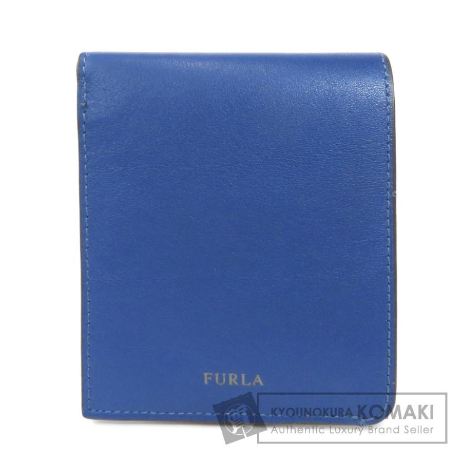Furla フルラ ロゴ 二つ折り財布 小銭入れなし レザー メンズ 中古 ブランド京の蔵小牧 通販 Yahoo ショッピング