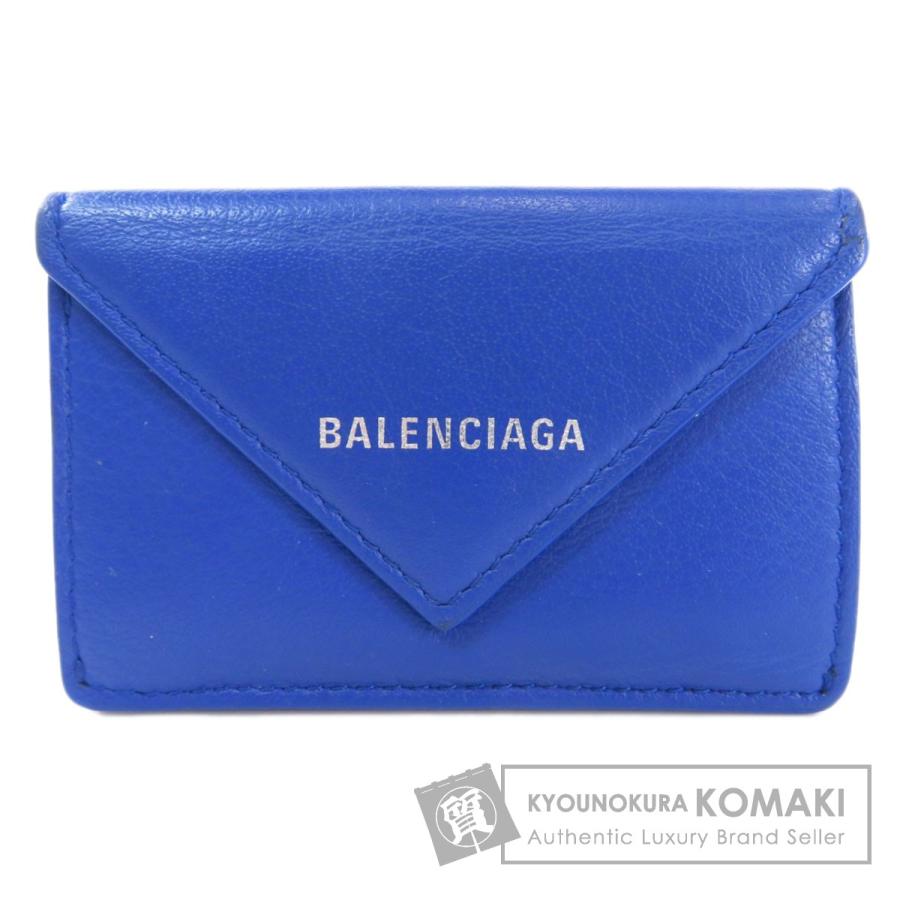 高速配送 Balenciaga バレンシアガ ペーパーミニウォレット 二つ折り財布 小銭入れあり レザー レディース 中古 コンビニ受取対応商品 Gestion Etechnologies Shop