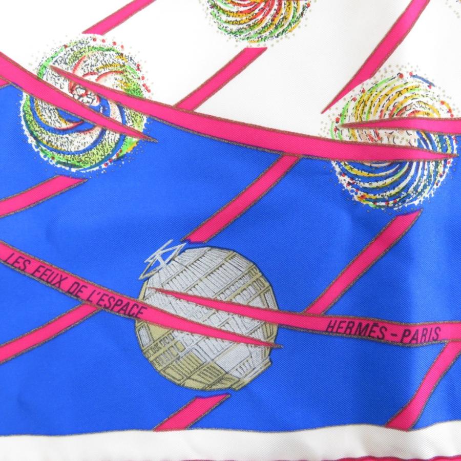 HERMES エルメス カレ90 LES FEUX DE LESPACE 宇宙の花火 スカーフ  