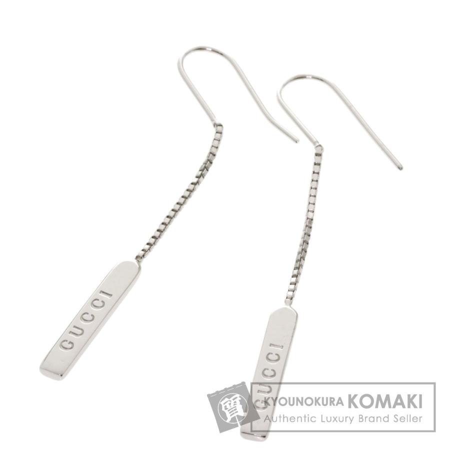 GUCCI グッチ ラリアット ピアス K18ホワイトゴールド レディース 中古 
