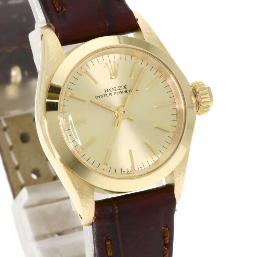ROLEX ロレックス 6618 オイスターパーペチュアル 腕時計 K18イエロー 
