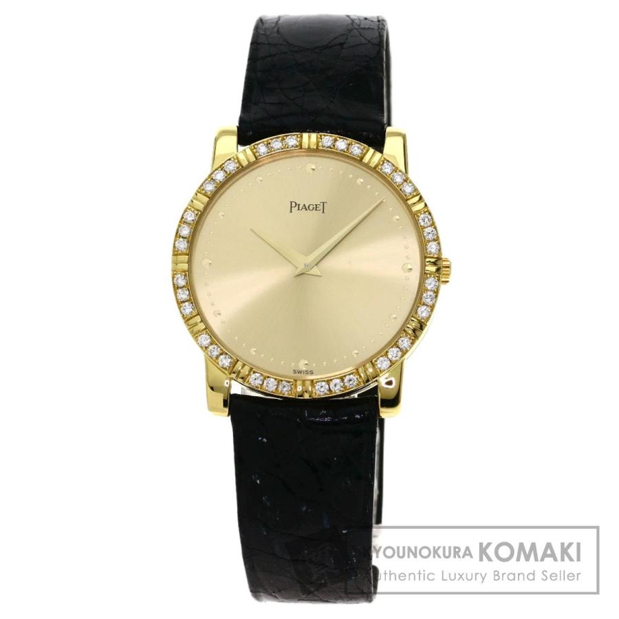 Piaget ピアジェ ダンサー ダイヤモンドベゼル 腕時計 K18イエローゴールド 革 メンズ 中古 ブランド京の蔵小牧 通販 Yahoo ショッピング