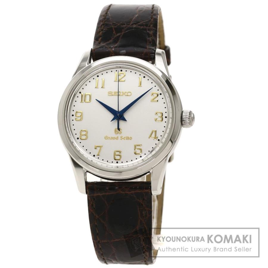高評価なギフト 300本限定 グランドセイコー SBGW003 セイコー SEIKO 9S54-0020 中古  メンズ 革 ステンレススチール  腕時計 腕時計