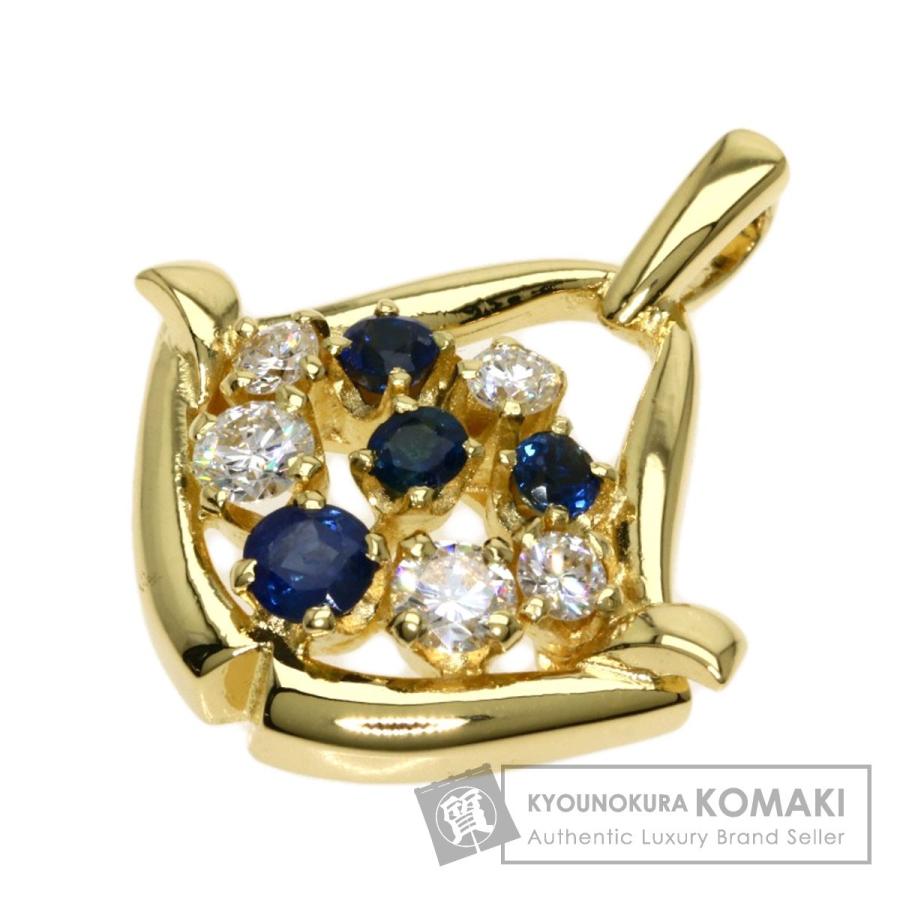 ミキモト サファイア ダイヤ ペンダント K18 ミキモト サファイア ダイヤ ペンダント K18