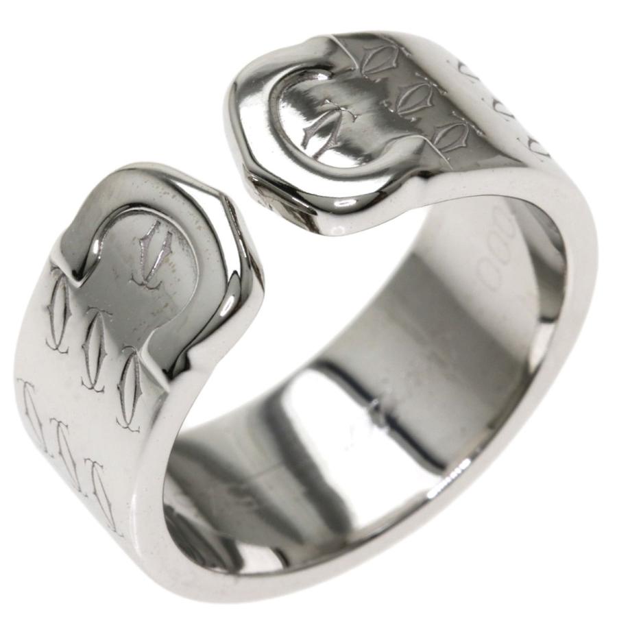 激安単価で カルティエ Cartier Cartier 中古 レディース K18ホワイトゴールド リング 指輪 55 クリスマス限定 C2リング カルティエ レディースアクセサリー