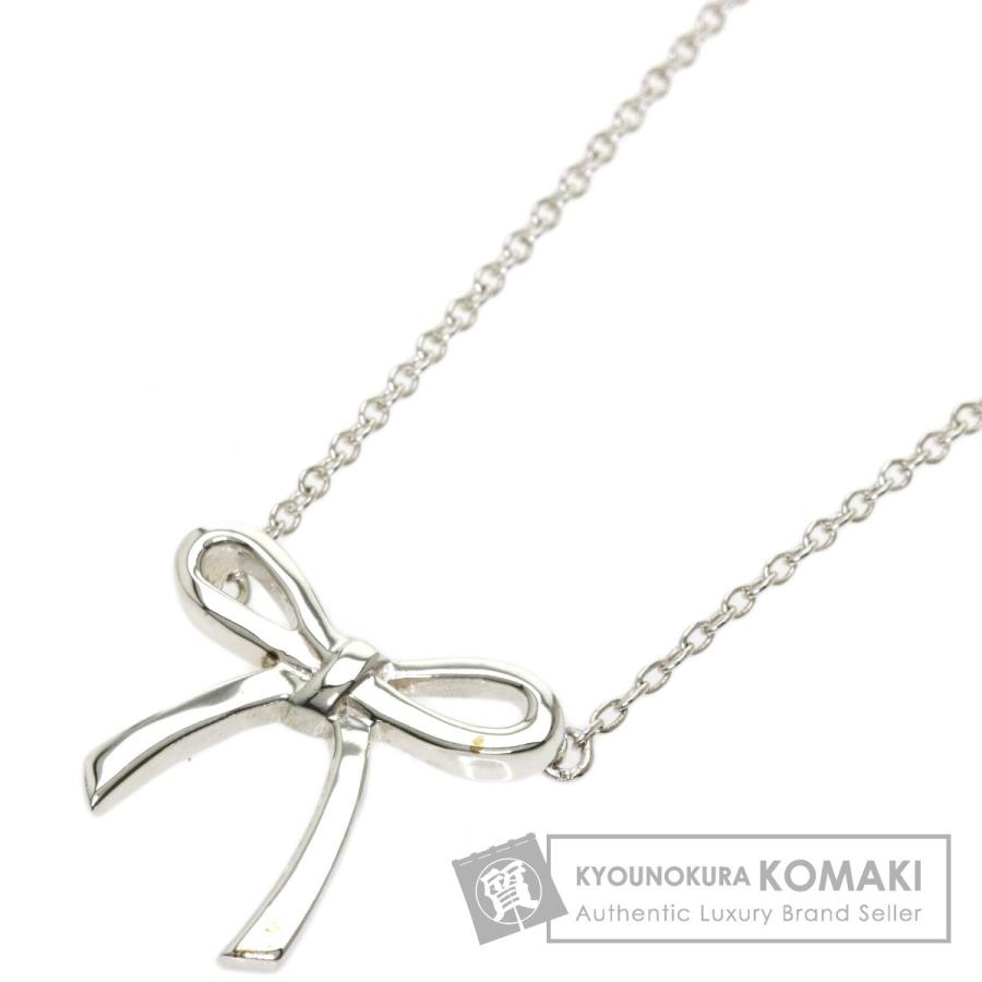 TIFFANY&Co. ティファニー ボウ リボン ネックレス シルバー 