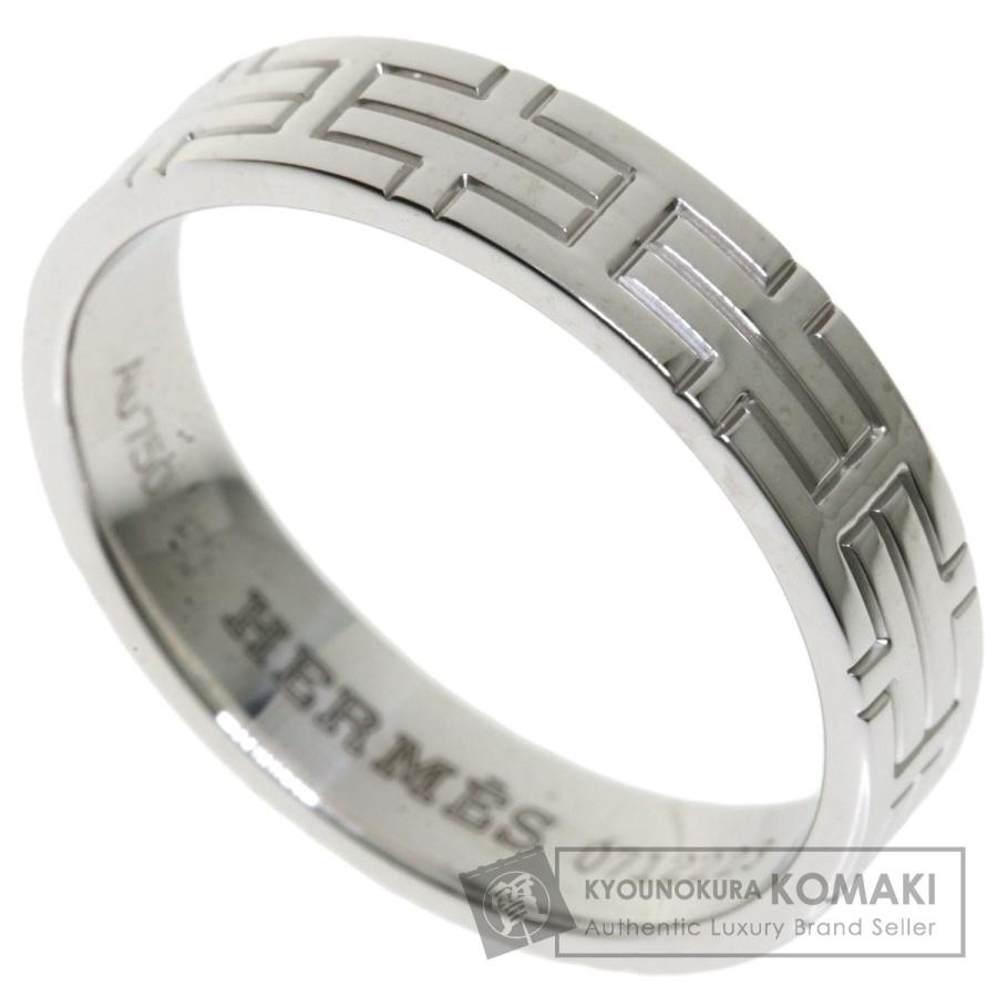 激安通販新作 Hermes エルメス 中古 メンズ K18ホワイトゴールド リング 指輪 60 キリムリング エルメス Hermes メンズアクセサリー Affaires Sociales Gouv Cg