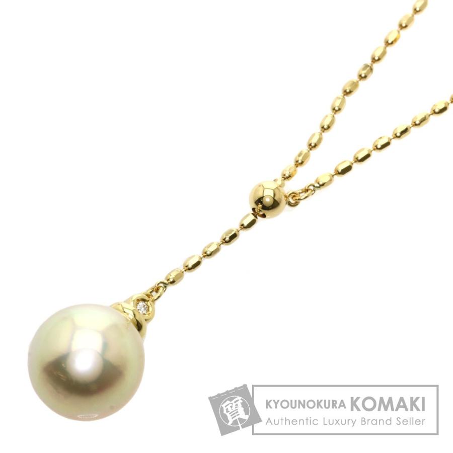 TASAKI タサキ 南洋パール 真珠 ダイヤモンド ネックレス K18イエロー  