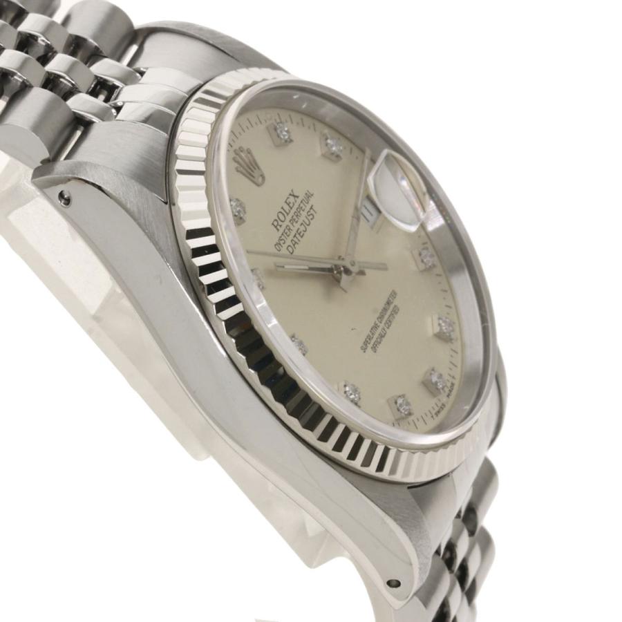 ROLEX ロレックス 16234G デイトジャスト 10P ダイヤモンド 腕時計 ステンレススチール SS K18WG メンズ 中古  :30801166:ブランド京の蔵小牧 - 通販 - Yahoo!ショッピング